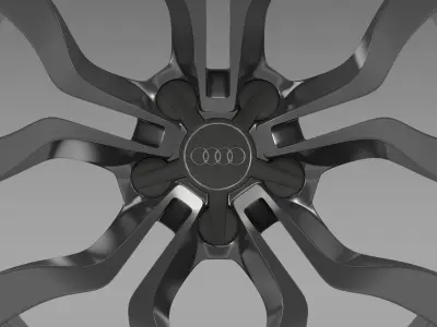 Audi R8 V10 spyder 2013 rim 3D model