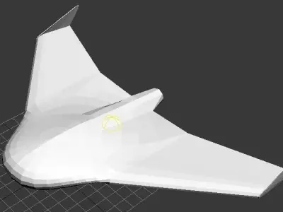 The U 5 UAV Model plane 3D model