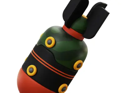 War Army Icon Pack 3D Model Low-poly 3D model