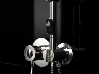 Hygienic shower Grohe BauClassic 124434 3D model