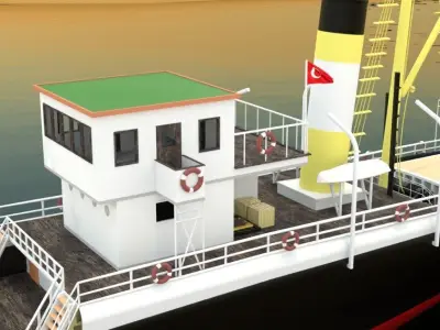 Bandirma Gemisi 3D Ship 3D model