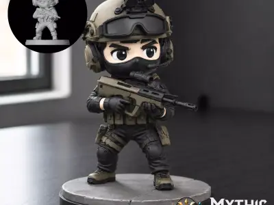Special Forces Military STL Model for 3D Printing 3D print model