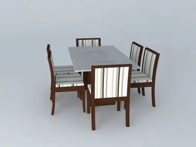 Dinner table Free 3D model buy