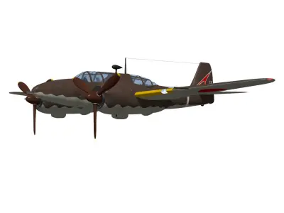 Kawasaki Ki102 otsu 3D model