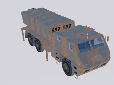 Avibras Astros II MK-6 EB Low-poly 3D model