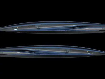 Raven - B Model - Hypersonic Business Jet 8K 3D model