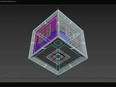 6D Quadratic MOSFET - Transistor Core - Concept 3D model