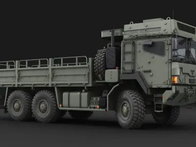 Military truck MAN HX61 Armor 3D model