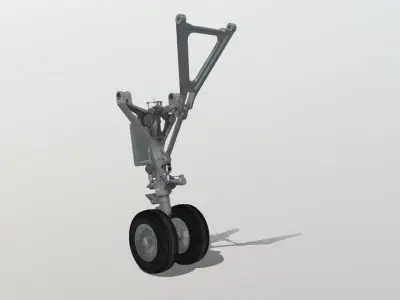 A320 Nose Landing Gear NLG 3d model Low-poly 3D model