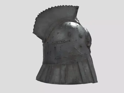 Iron Chestplate Armor Low-poly 3D model