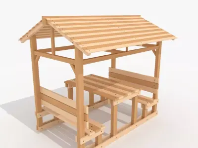 Picnic Table Free 3D model get