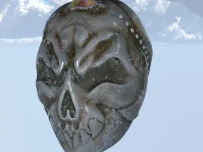 helmet skull 3D model