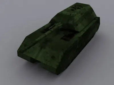 Army Tank and Vehicle  Low-poly 3D model