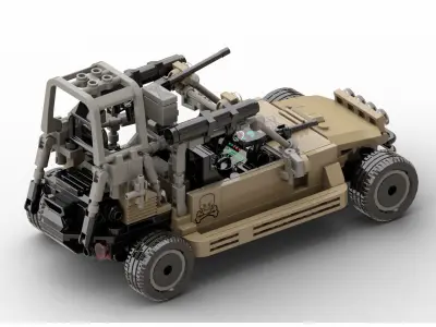 MocBricks3D - Lego Military Buggy 3D print model