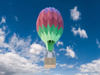 Hot Air Balloon 3D model