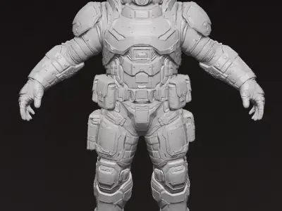 Heavy guy 3D model