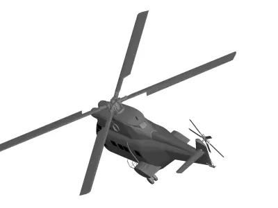 Sud-Aviation SA330 Puma 3D model