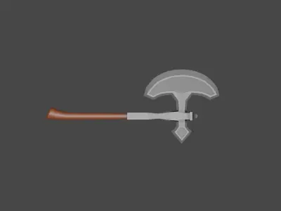 War Axe Low-poly 3D model
