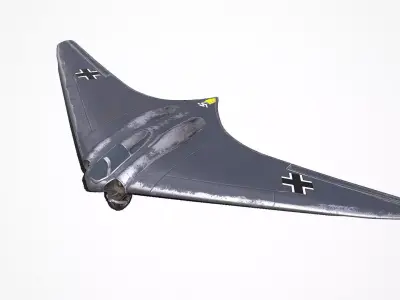 Horten Ho 229 German Fighter Jet Low-poly 3D model