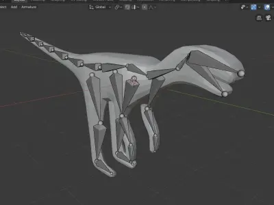 Modelo Herrerassauro Free low-poly 3D model