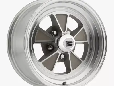 Legendary Wheel Co Shelby GT350 Alloy Wheel Cast Machined Low-poly 3D model