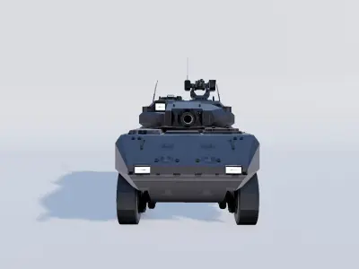 Tank Destroyer Low poly Low-poly 3D model