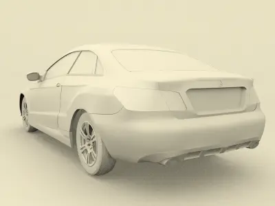 Marcedez-Benz E 500 Coupe Free 3D model