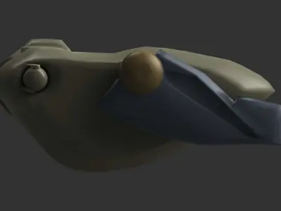 Walrus mobile phone with two antennas 3D print model