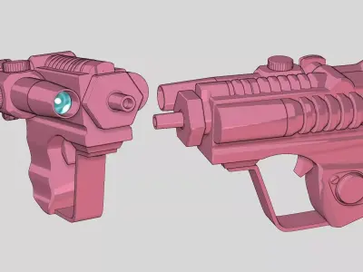EC-17 scout trooper blaster pistol 3D print model 3D print model