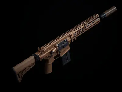 MCX Spear PBR Low-poly 3D model