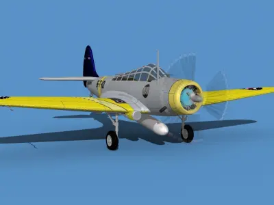 Douglas TBD-1 Devestator V07 3D model