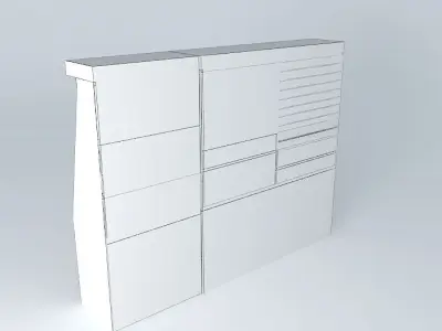 Kit102 Counter Total wall by Alex Marques Free 3D model