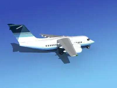 BAe 146-100 Corporate 2 3D model