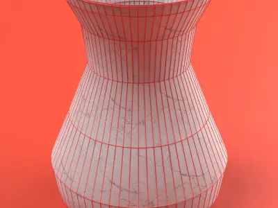 Flower Pot Free low-poly 3D model