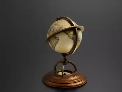 globe 3D print model