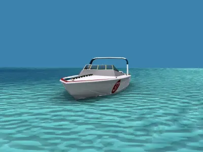 Phazer 38 Cigarette Boat V06 3D model