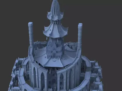 CHATEAU Fortress fantasy castle 3D model
