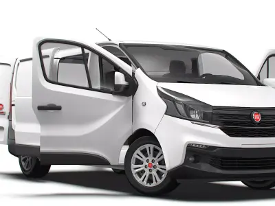 Fiat Talento Van L2H1 HQInterior 2021 3D model