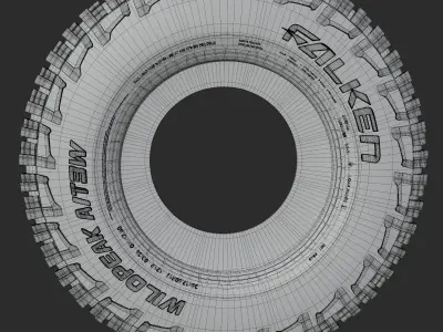 Falken Wildpeak AT3 Low-poly 3D model