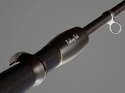 Fishing Rod Low-poly 3D model