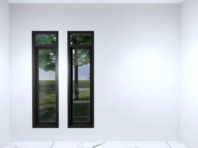 One floor Minimalist Modern House Design  3D model