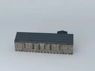 Central garden Free 3D model