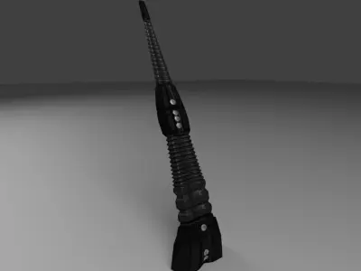 Sci-Fi Antenna Low-poly 3D model