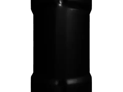 Tactical Knurled SciFi Component Low-poly 3D model