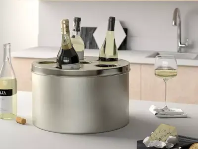 Wilbert Stainless Steel Double Wall Beverage Tub Free 3D model