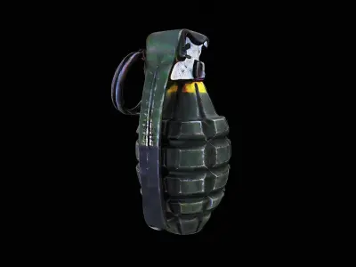 realistic grenade 3D model