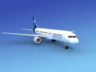 Boeing 757-200 Baltimore Clipper 3D model