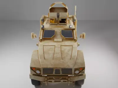 military vehicle oshkosh game ready model Free low-poly 3D model