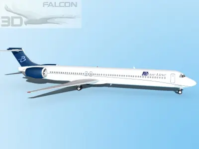 Falcon3D MD 80 Blue Line 3D model