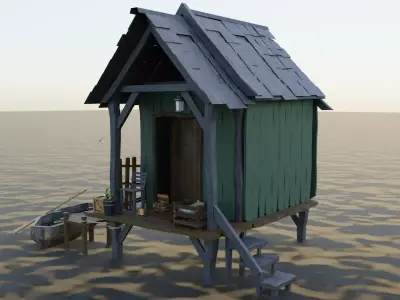 island house 3D model